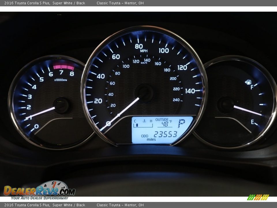 2016 Toyota Corolla S Plus Super White / Black Photo #8