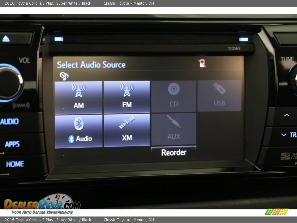 2016 Toyota Corolla S Plus Super White / Black Photo #10