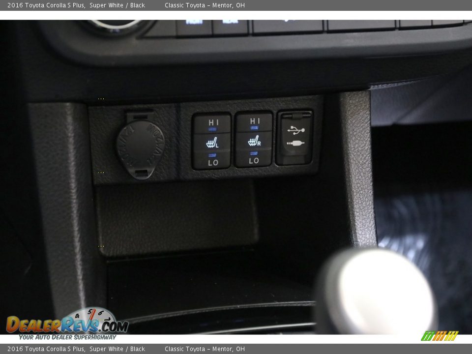2016 Toyota Corolla S Plus Super White / Black Photo #13