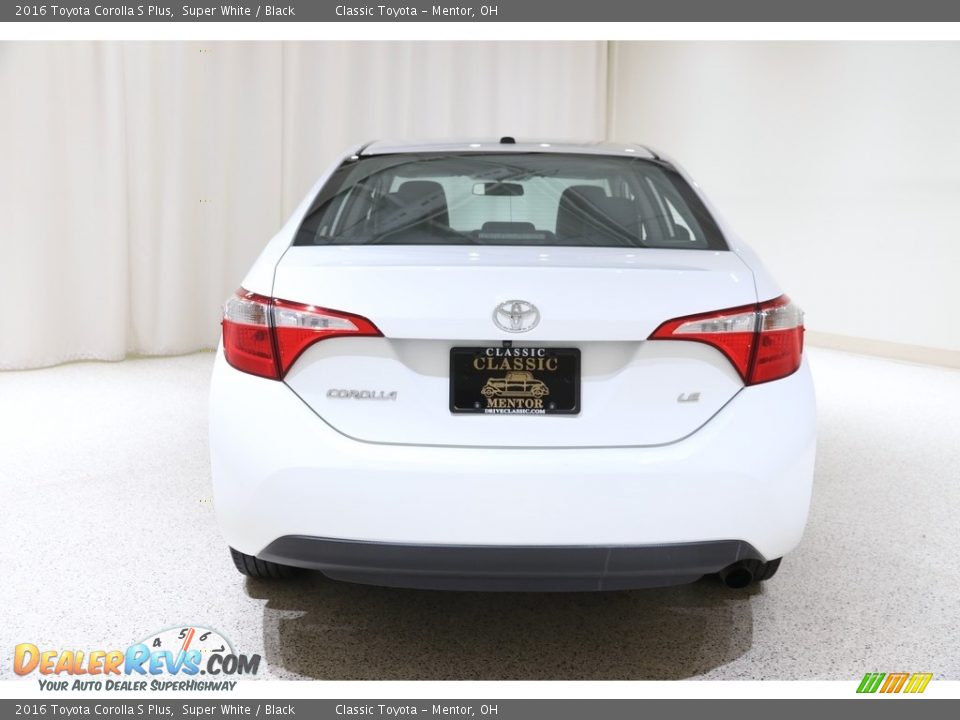 2016 Toyota Corolla S Plus Super White / Black Photo #18