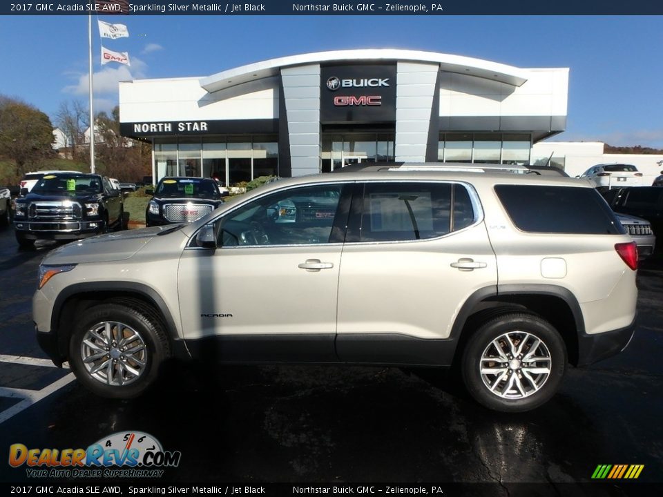 2017 GMC Acadia SLE AWD Sparkling Silver Metallic / Jet Black Photo #14