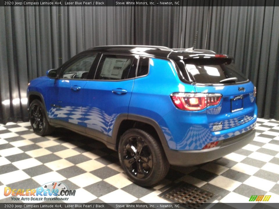 2020 Jeep Compass Latitude 4x4 Laser Blue Pearl / Black Photo #8