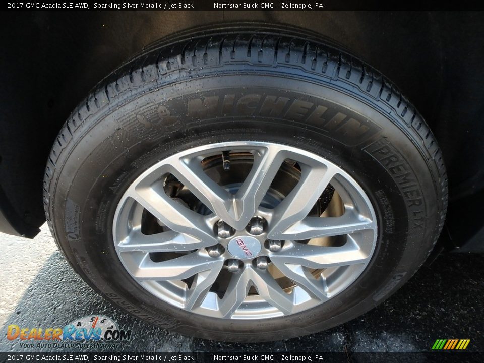 2017 GMC Acadia SLE AWD Sparkling Silver Metallic / Jet Black Photo #16