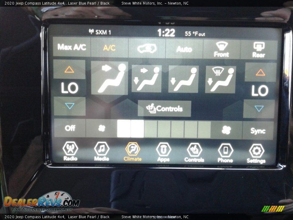 2020 Jeep Compass Latitude 4x4 Laser Blue Pearl / Black Photo #21