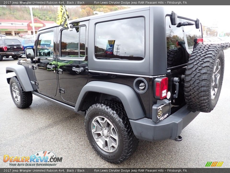 2017 Jeep Wrangler Unlimited Rubicon 4x4 Black / Black Photo #3