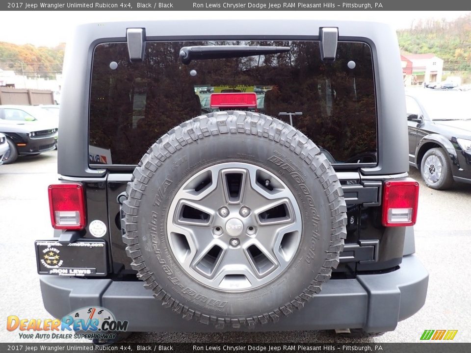 2017 Jeep Wrangler Unlimited Rubicon 4x4 Black / Black Photo #4