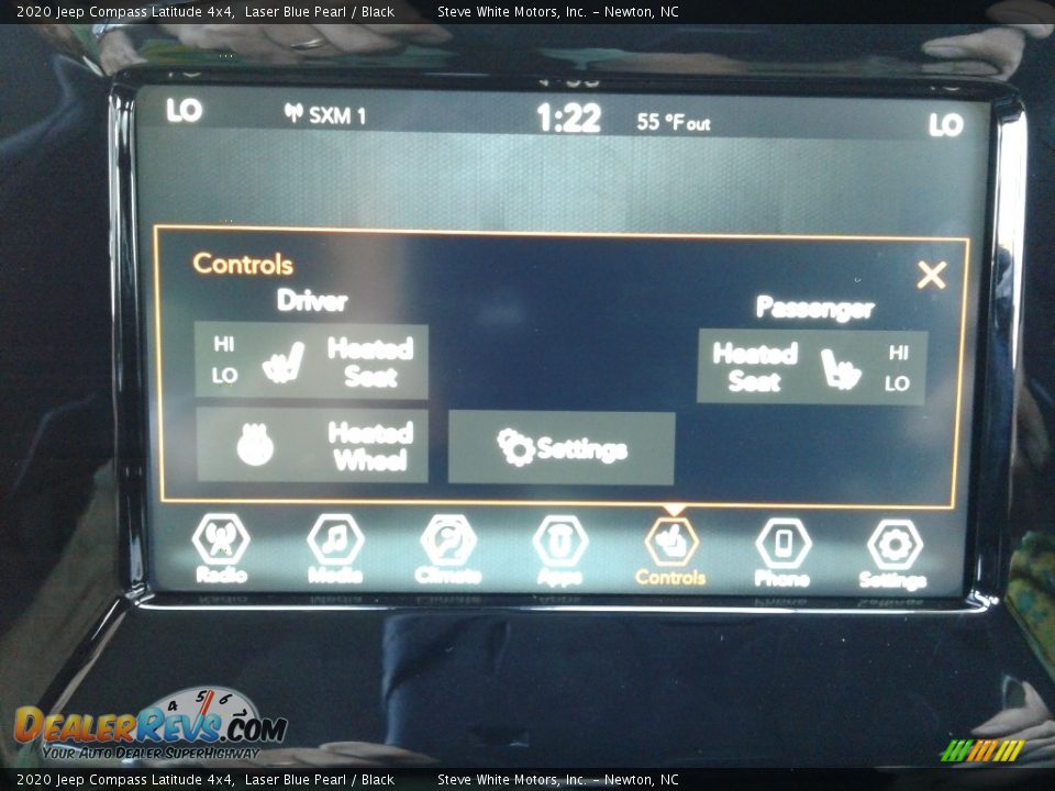 2020 Jeep Compass Latitude 4x4 Laser Blue Pearl / Black Photo #22