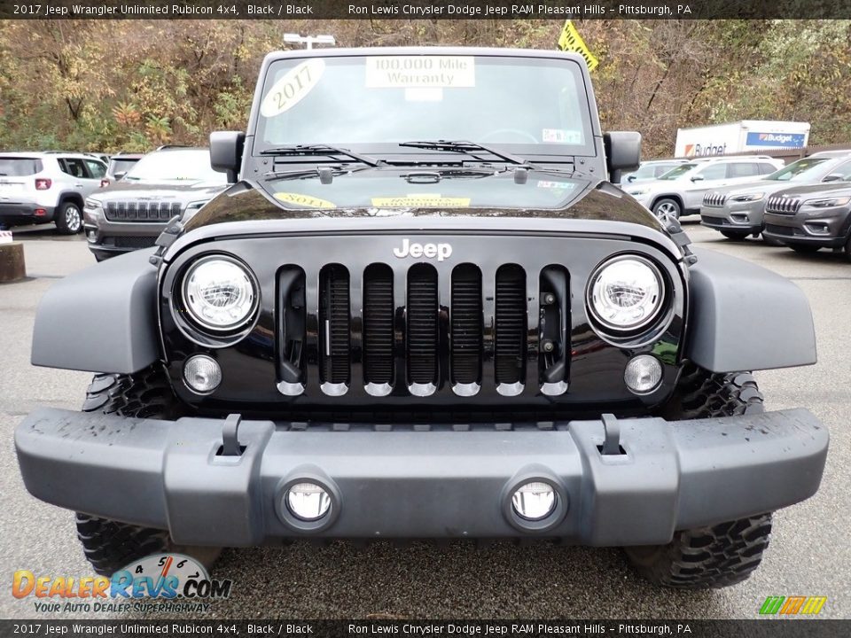 2017 Jeep Wrangler Unlimited Rubicon 4x4 Black / Black Photo #9