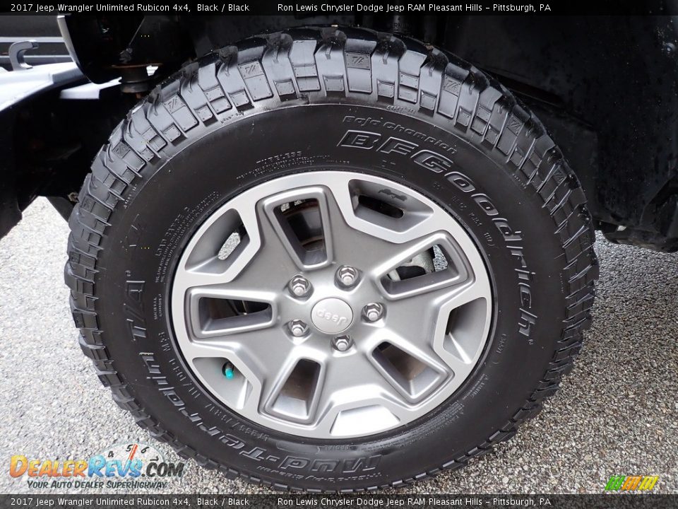 2017 Jeep Wrangler Unlimited Rubicon 4x4 Black / Black Photo #10