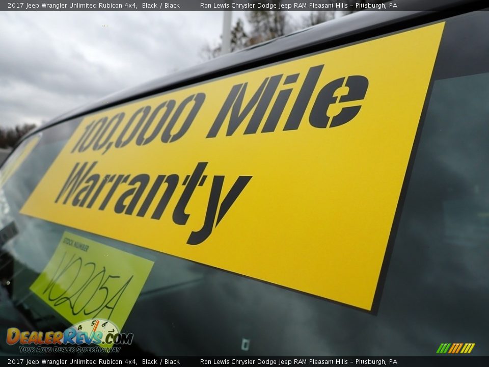 2017 Jeep Wrangler Unlimited Rubicon 4x4 Black / Black Photo #11