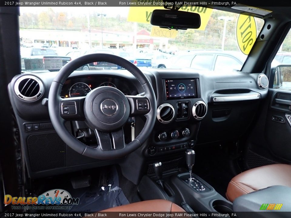2017 Jeep Wrangler Unlimited Rubicon 4x4 Black / Black Photo #14
