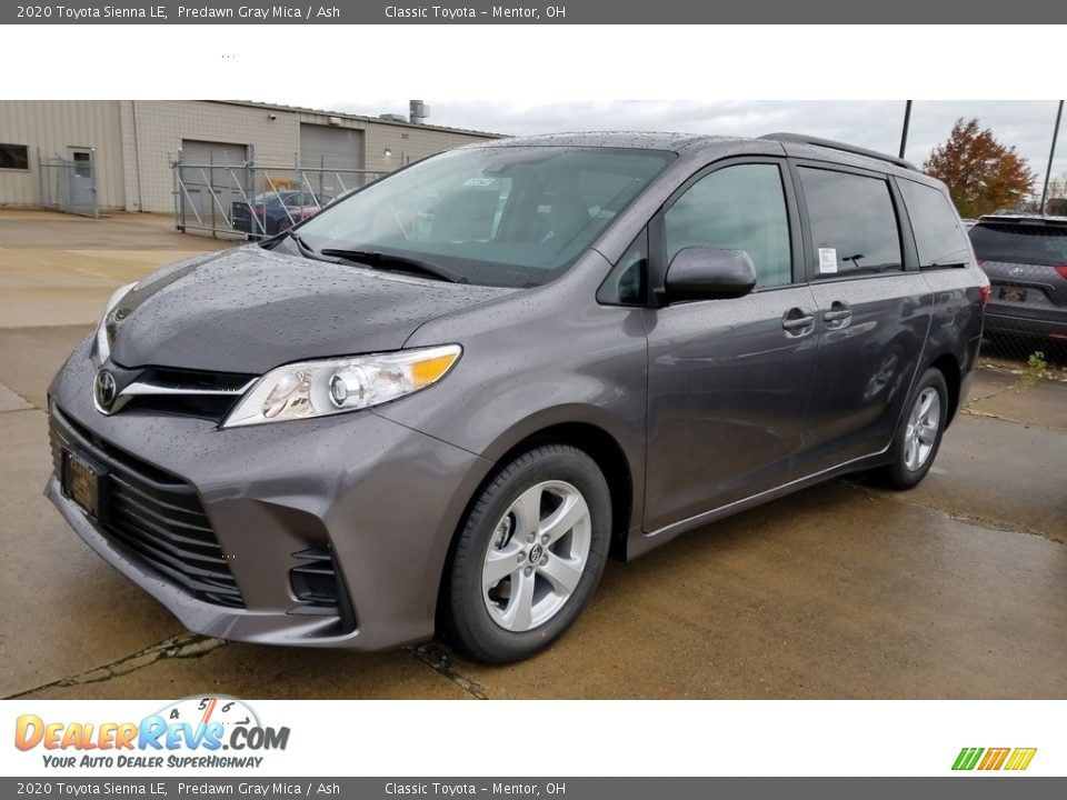 2020 Toyota Sienna LE Predawn Gray Mica / Ash Photo #1