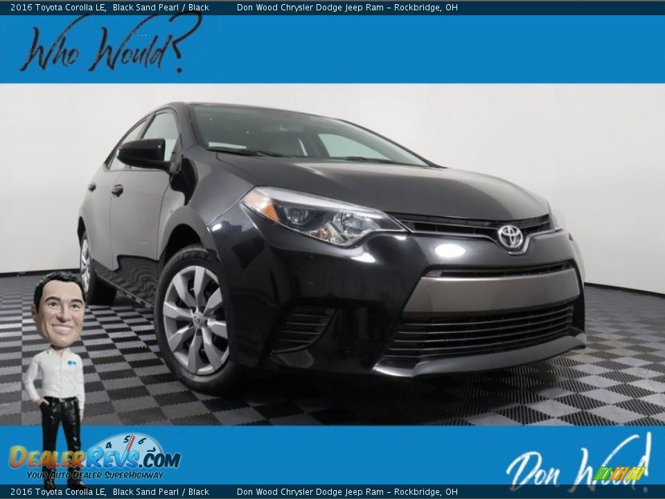 2016 Toyota Corolla LE Black Sand Pearl / Black Photo #1