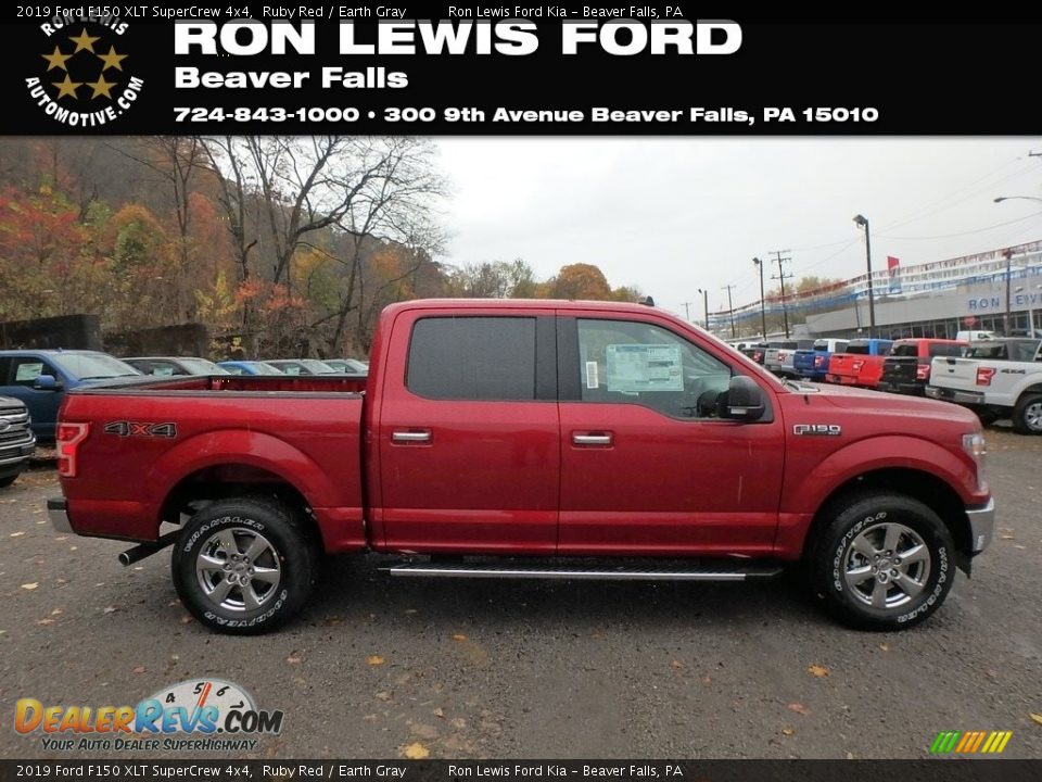 2019 Ford F150 XLT SuperCrew 4x4 Ruby Red / Earth Gray Photo #1