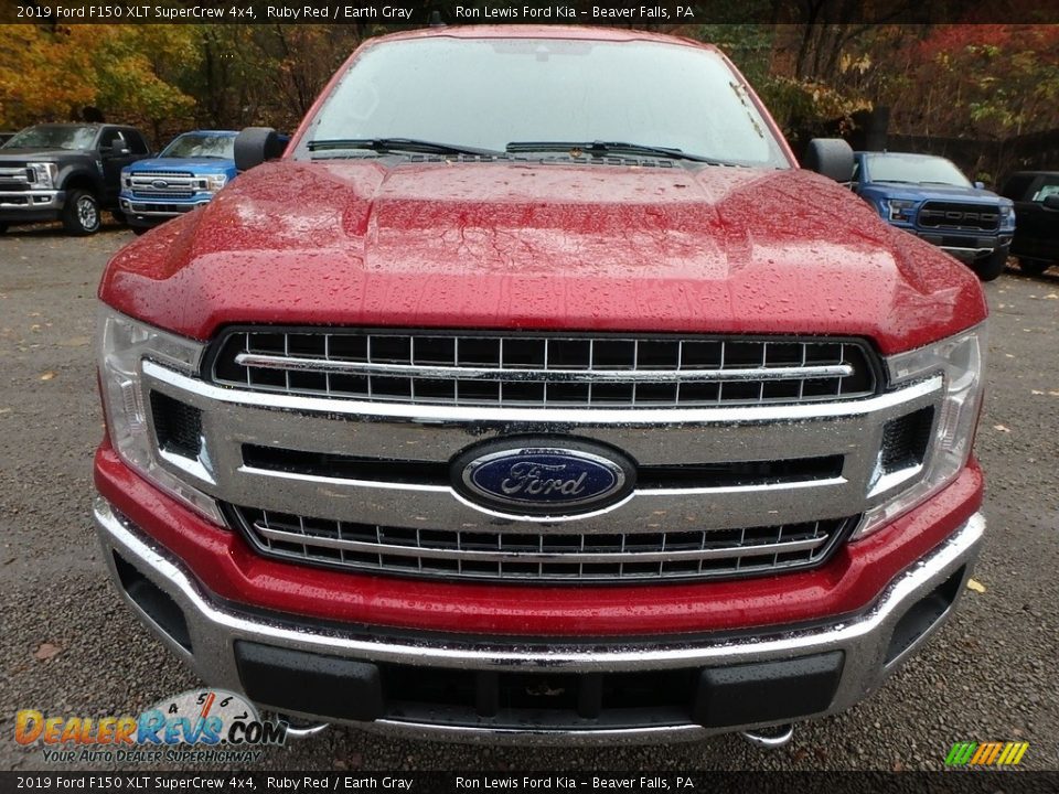 2019 Ford F150 XLT SuperCrew 4x4 Ruby Red / Earth Gray Photo #7