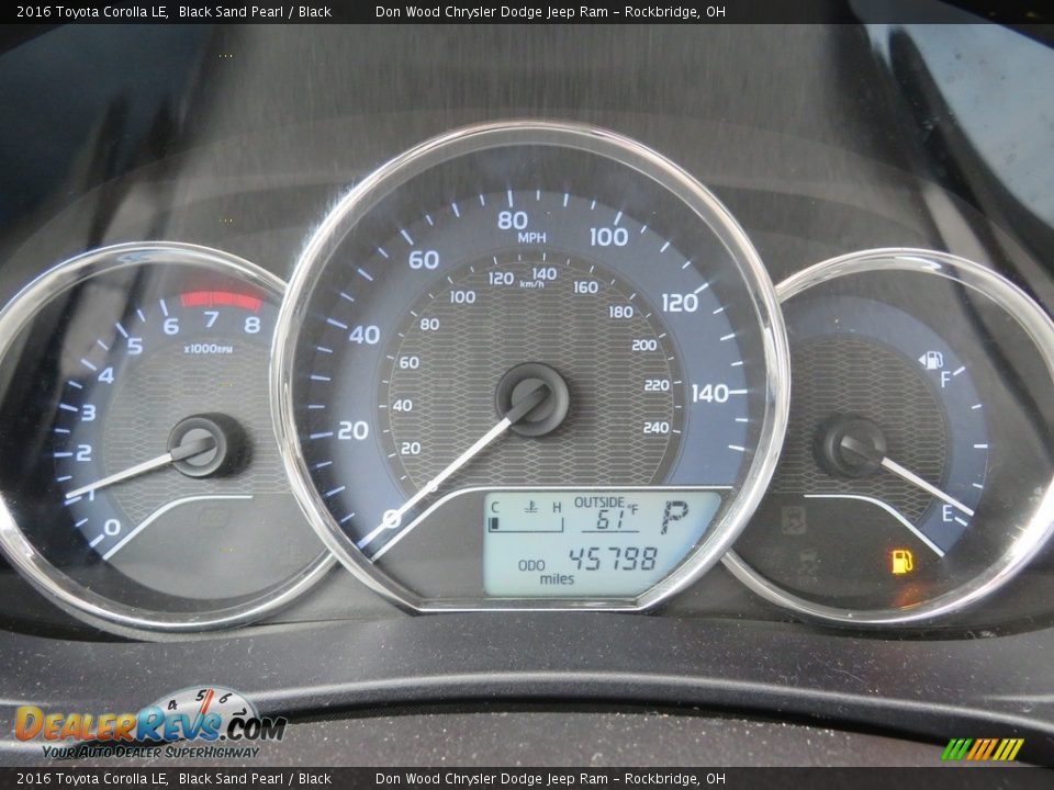 2016 Toyota Corolla LE Black Sand Pearl / Black Photo #32