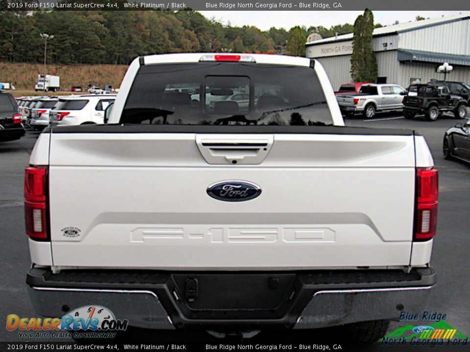 2019 Ford F150 Lariat SuperCrew 4x4 White Platinum / Black Photo #4