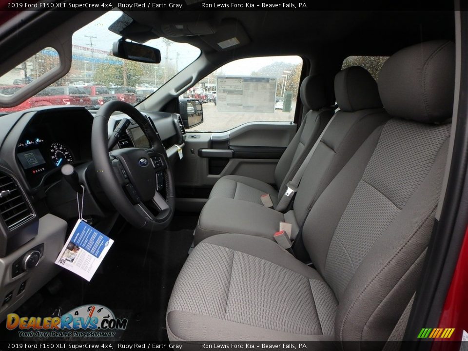 2019 Ford F150 XLT SuperCrew 4x4 Ruby Red / Earth Gray Photo #13