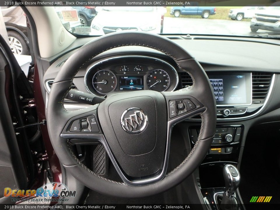 2018 Buick Encore Preferred AWD Black Cherry Metallic / Ebony Photo #22