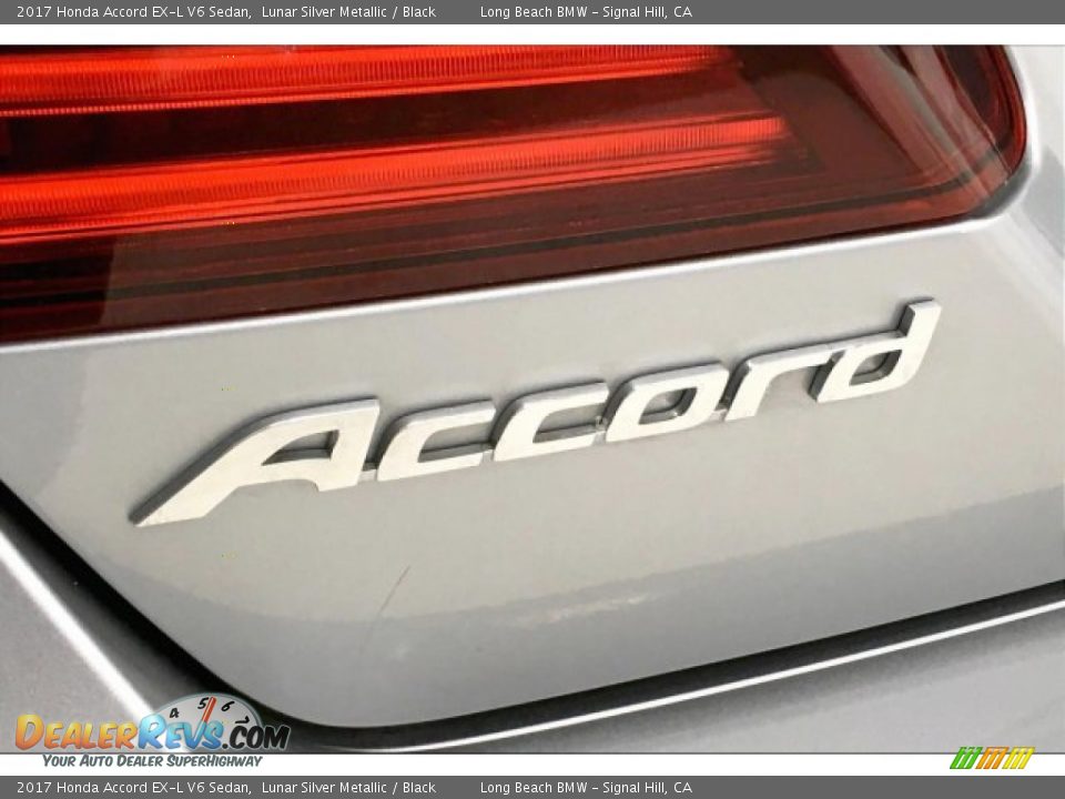 2017 Honda Accord EX-L V6 Sedan Lunar Silver Metallic / Black Photo #7