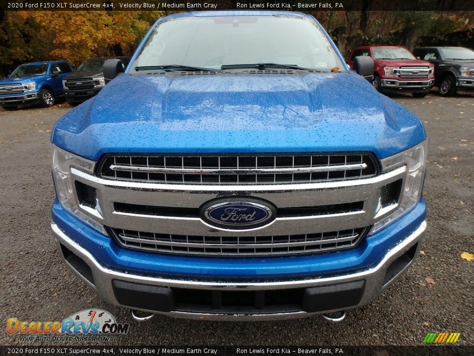 2020 Ford F150 XLT SuperCrew 4x4 Velocity Blue / Medium Earth Gray Photo #7