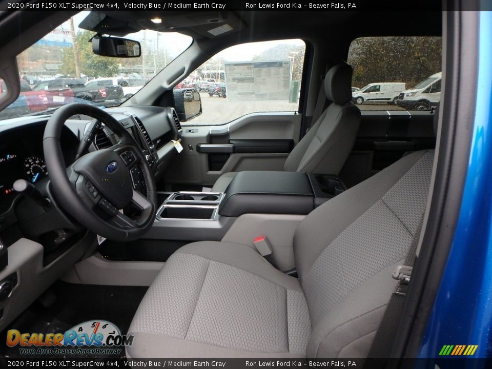 2020 Ford F150 XLT SuperCrew 4x4 Velocity Blue / Medium Earth Gray Photo #12