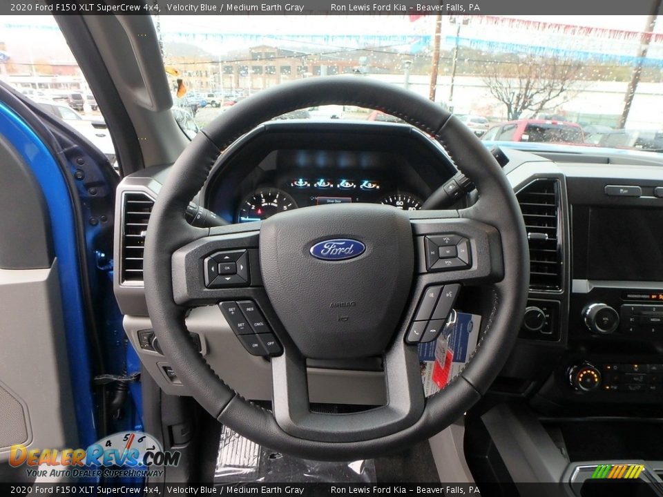 2020 Ford F150 XLT SuperCrew 4x4 Velocity Blue / Medium Earth Gray Photo #16