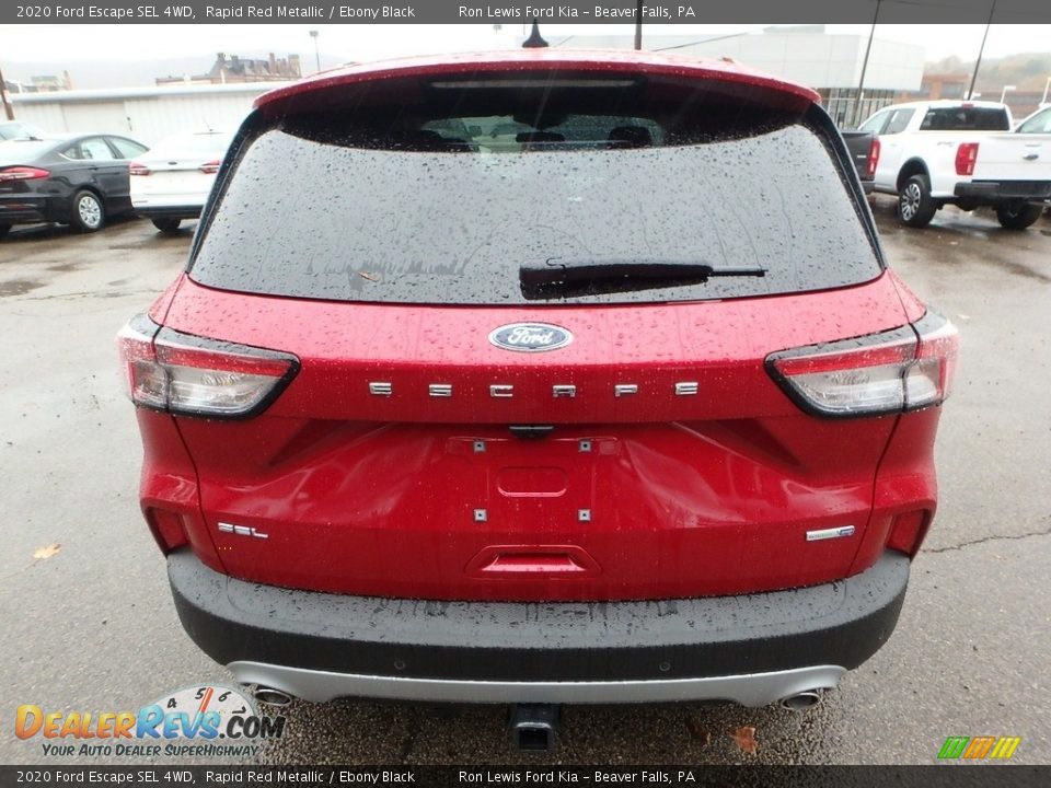 2020 Ford Escape SEL 4WD Rapid Red Metallic / Ebony Black Photo #3