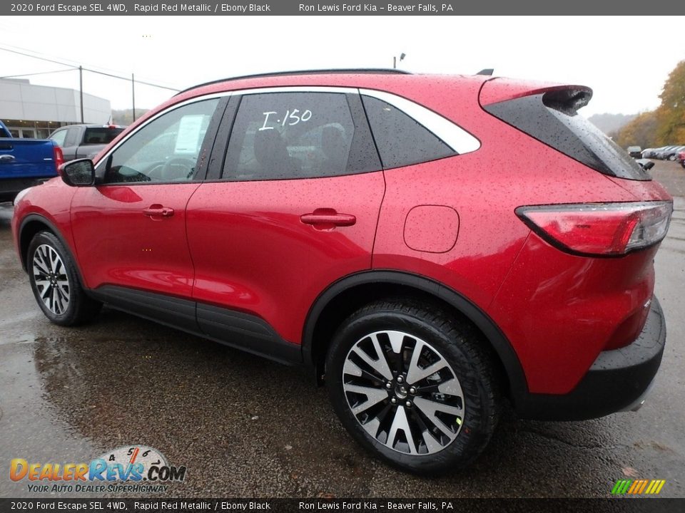 2020 Ford Escape SEL 4WD Rapid Red Metallic / Ebony Black Photo #6