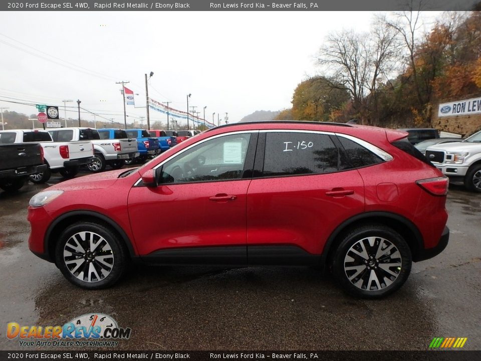 2020 Ford Escape SEL 4WD Rapid Red Metallic / Ebony Black Photo #7