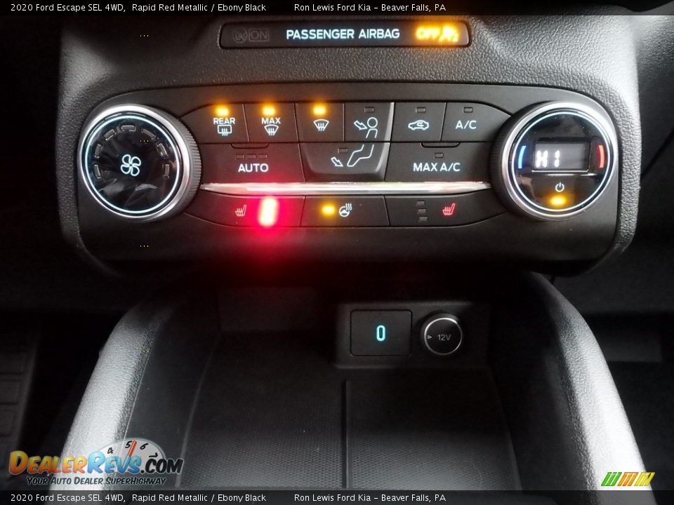 Controls of 2020 Ford Escape SEL 4WD Photo #19