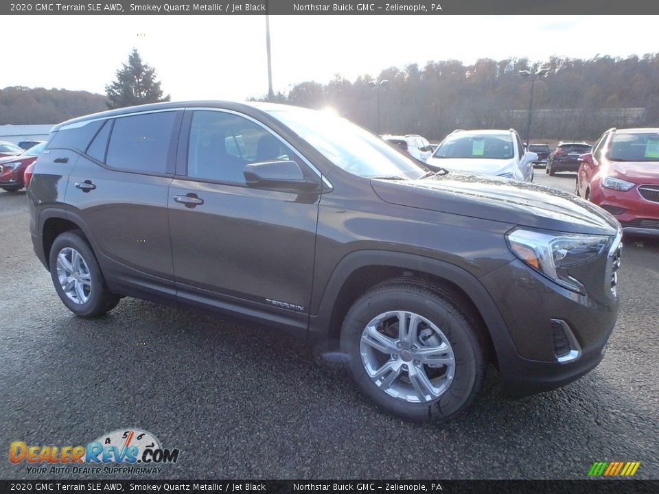 2020 GMC Terrain SLE AWD Smokey Quartz Metallic / Jet Black Photo #3