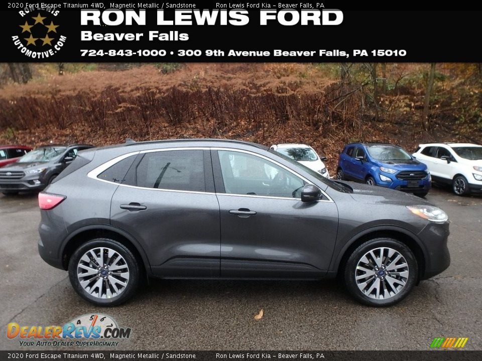 2020 Ford Escape Titanium 4WD Magnetic Metallic / Sandstone Photo #1