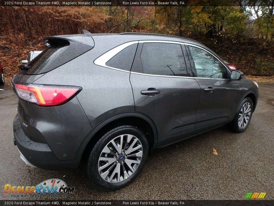 2020 Ford Escape Titanium 4WD Magnetic Metallic / Sandstone Photo #2