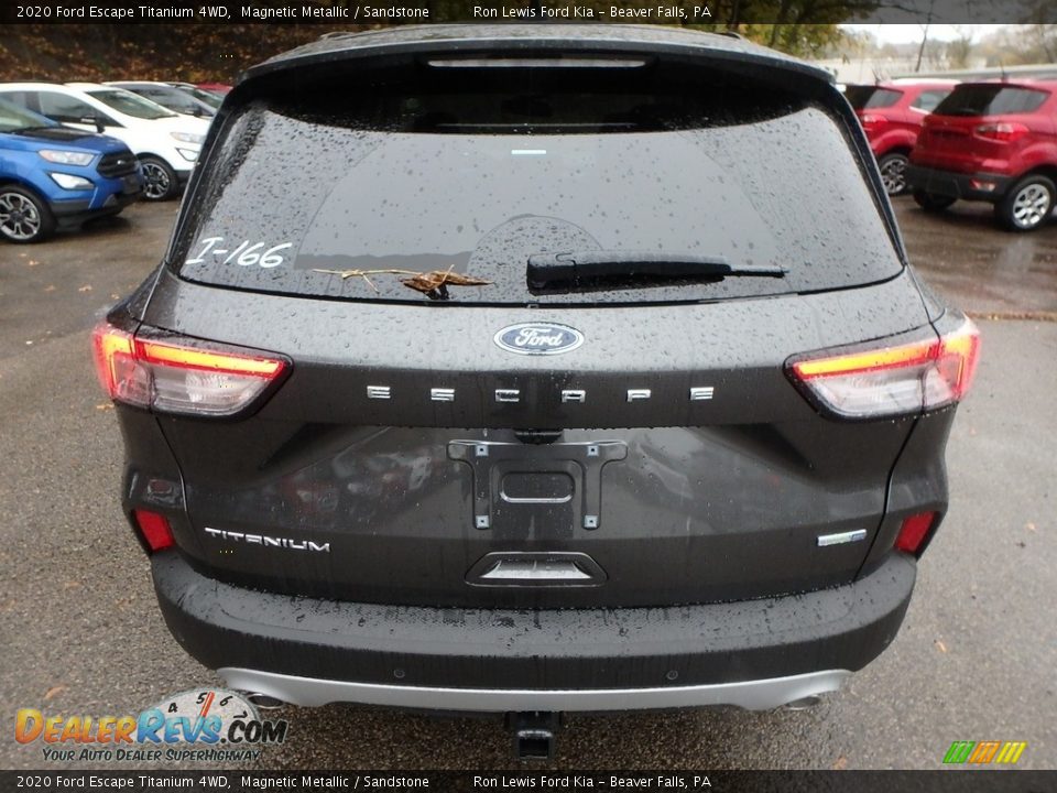 2020 Ford Escape Titanium 4WD Magnetic Metallic / Sandstone Photo #3
