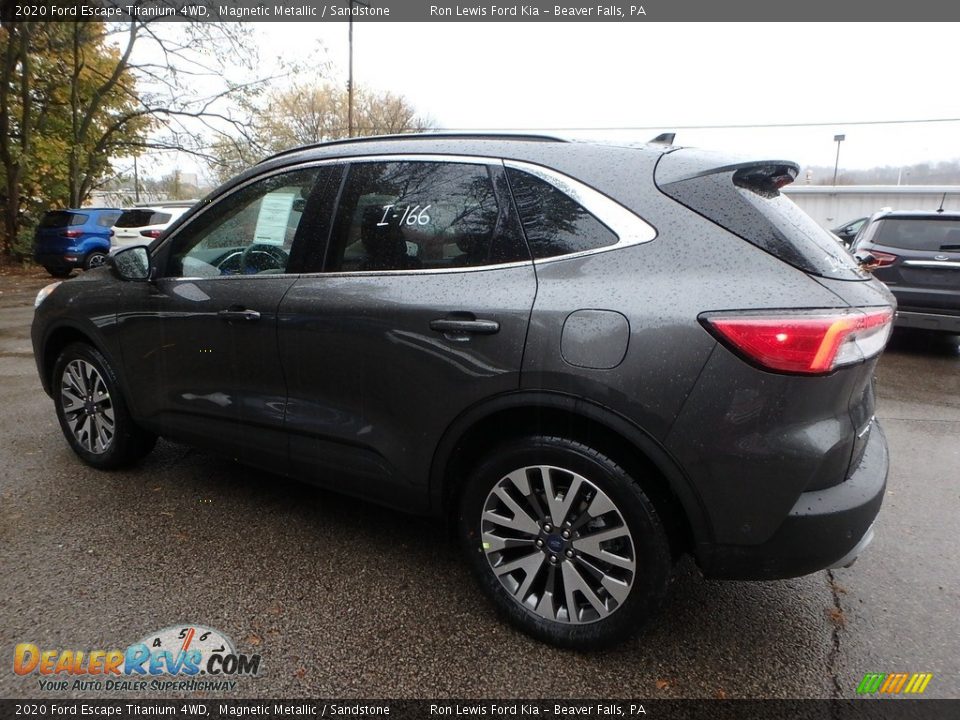 2020 Ford Escape Titanium 4WD Magnetic Metallic / Sandstone Photo #5