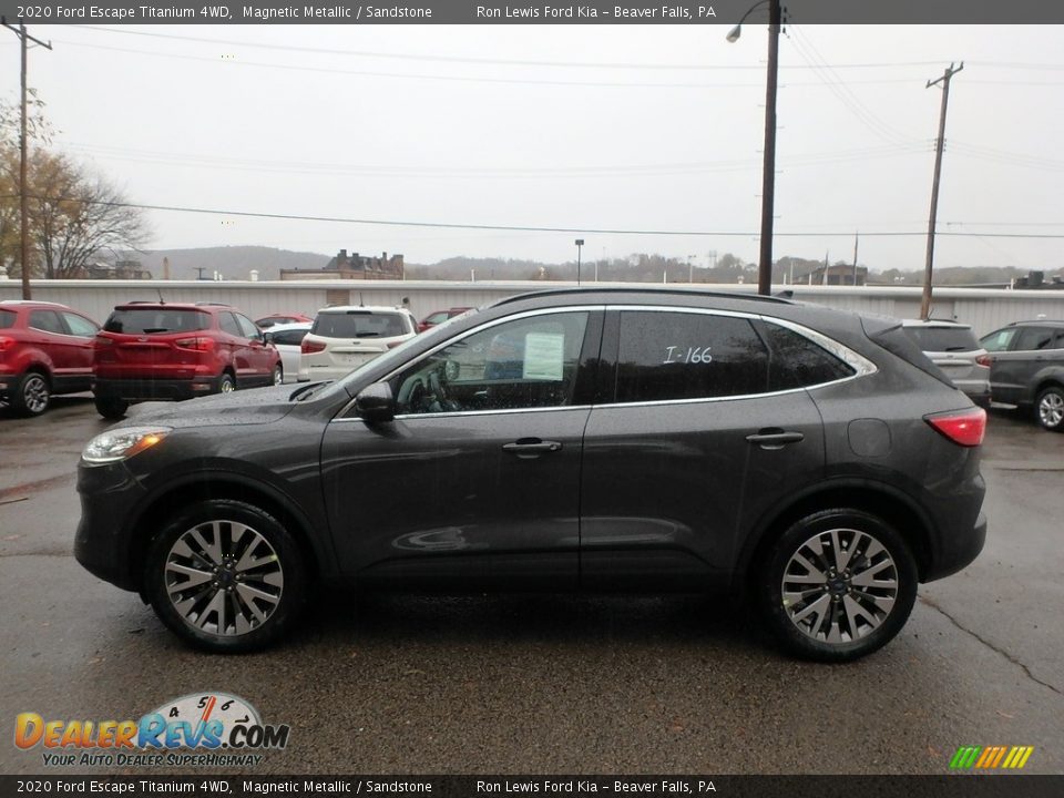 2020 Ford Escape Titanium 4WD Magnetic Metallic / Sandstone Photo #6