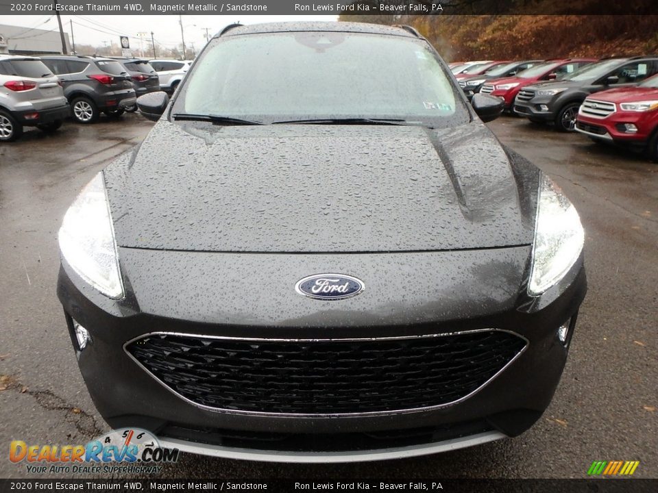 2020 Ford Escape Titanium 4WD Magnetic Metallic / Sandstone Photo #8