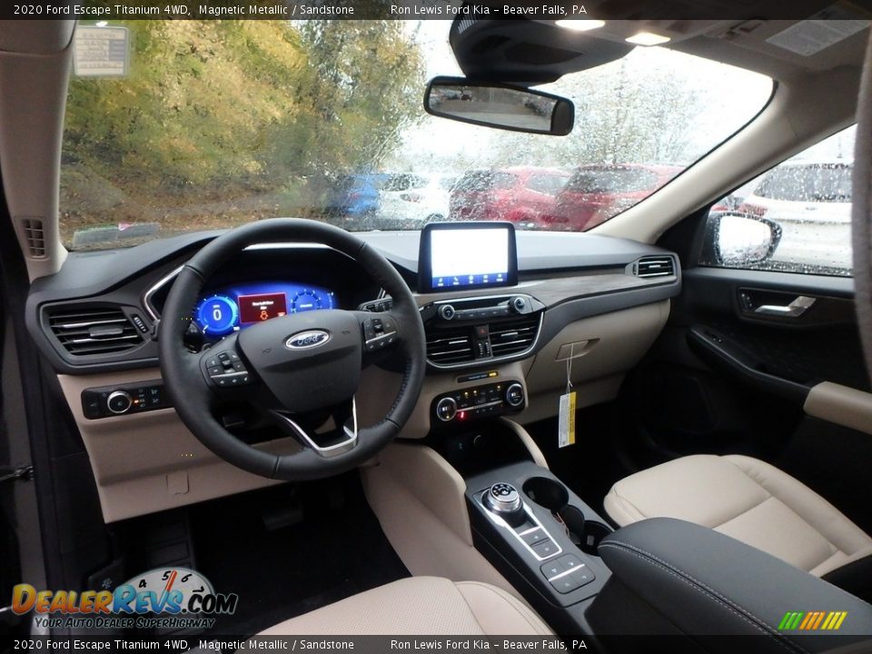 2020 Ford Escape Titanium 4WD Magnetic Metallic / Sandstone Photo #14