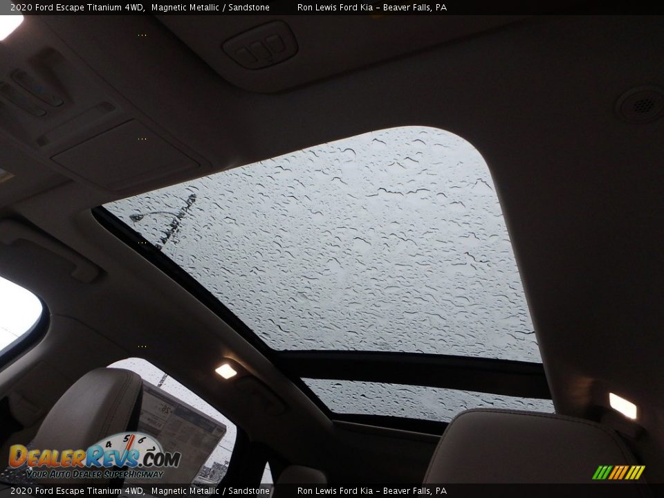 2020 Ford Escape Titanium 4WD Magnetic Metallic / Sandstone Photo #17