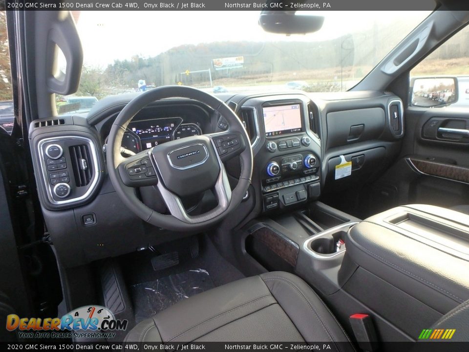 Jet Black Interior - 2020 GMC Sierra 1500 Denali Crew Cab 4WD Photo #14