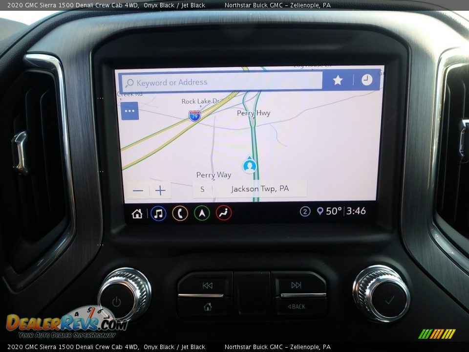 Navigation of 2020 GMC Sierra 1500 Denali Crew Cab 4WD Photo #18