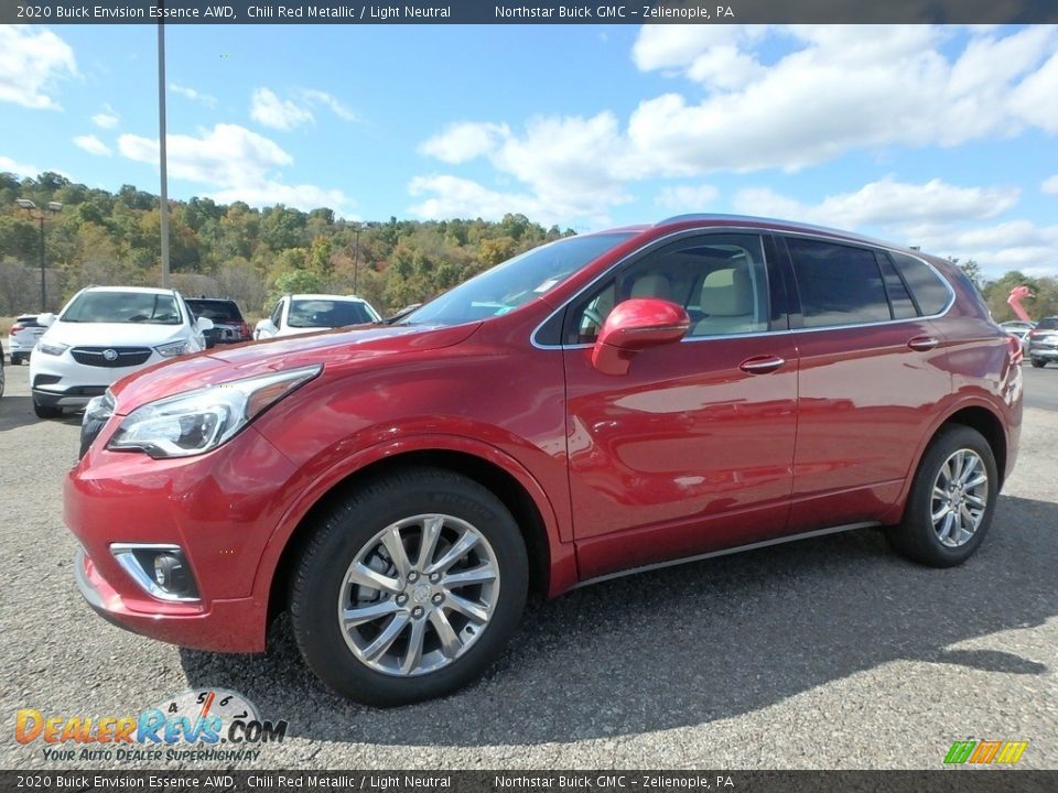 2020 Buick Envision Essence AWD Chili Red Metallic / Light Neutral Photo #1
