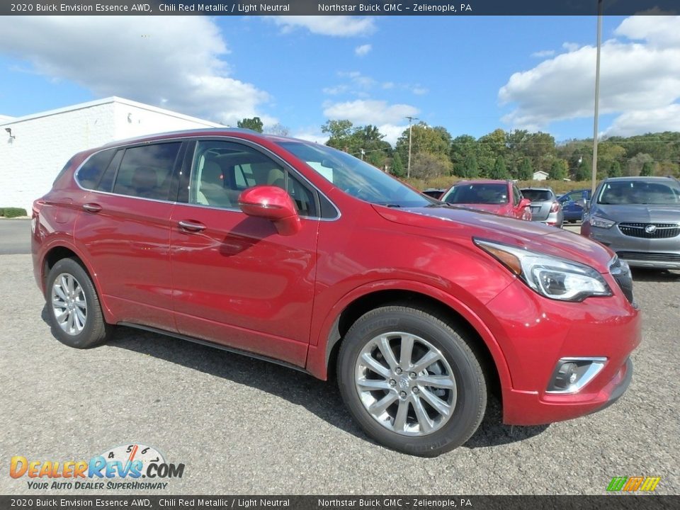 Front 3/4 View of 2020 Buick Envision Essence AWD Photo #3