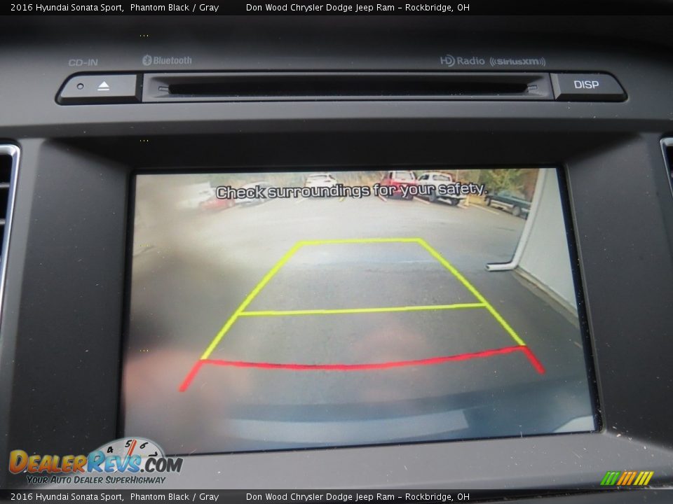 2016 Hyundai Sonata Sport Phantom Black / Gray Photo #2