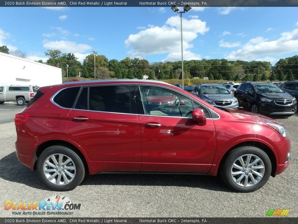 Chili Red Metallic 2020 Buick Envision Essence AWD Photo #4