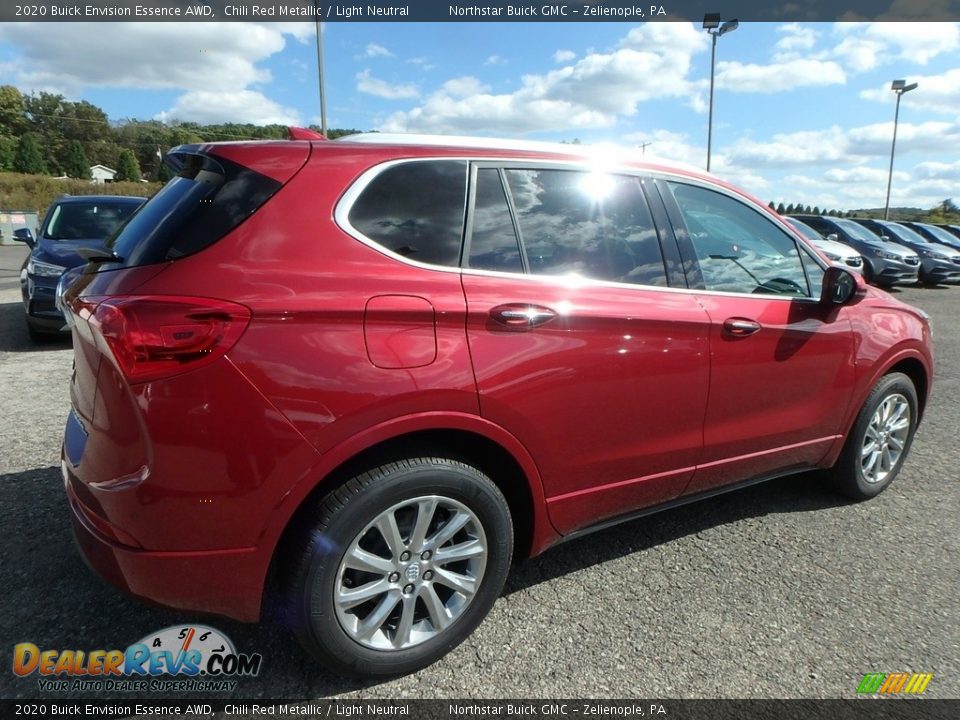 2020 Buick Envision Essence AWD Chili Red Metallic / Light Neutral Photo #5