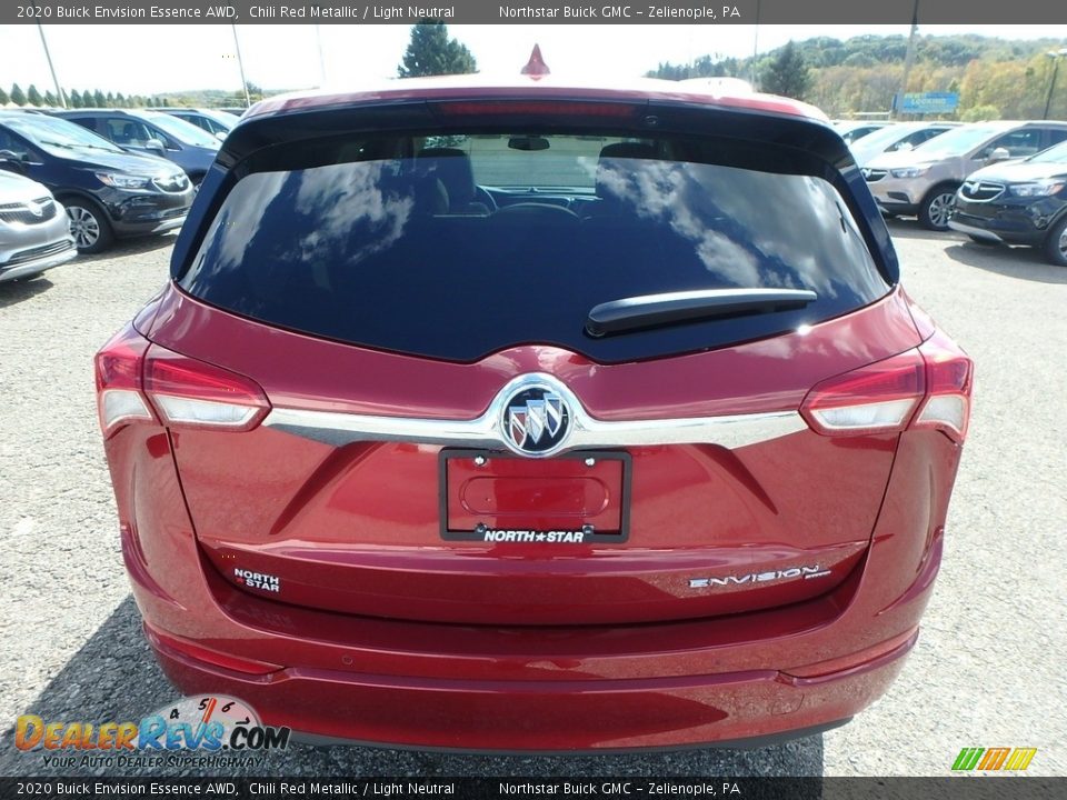 2020 Buick Envision Essence AWD Chili Red Metallic / Light Neutral Photo #6