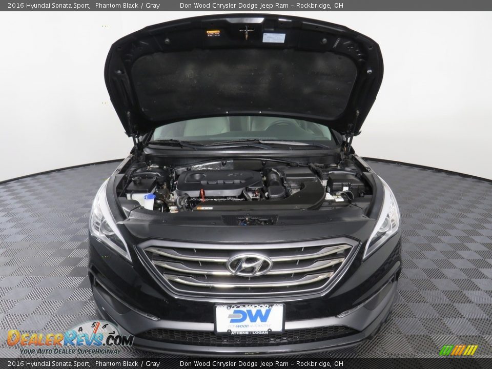 2016 Hyundai Sonata Sport Phantom Black / Gray Photo #6