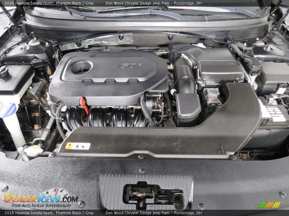 2016 Hyundai Sonata Sport Phantom Black / Gray Photo #7